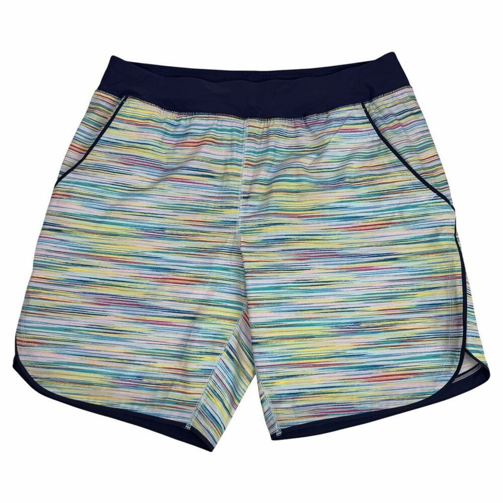 Lands’ End 16 Blue Multicolored Board Shorts Quick Dry